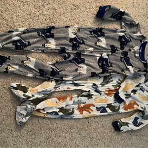 Carter's Multicolor Animal Print Footed Pajamas